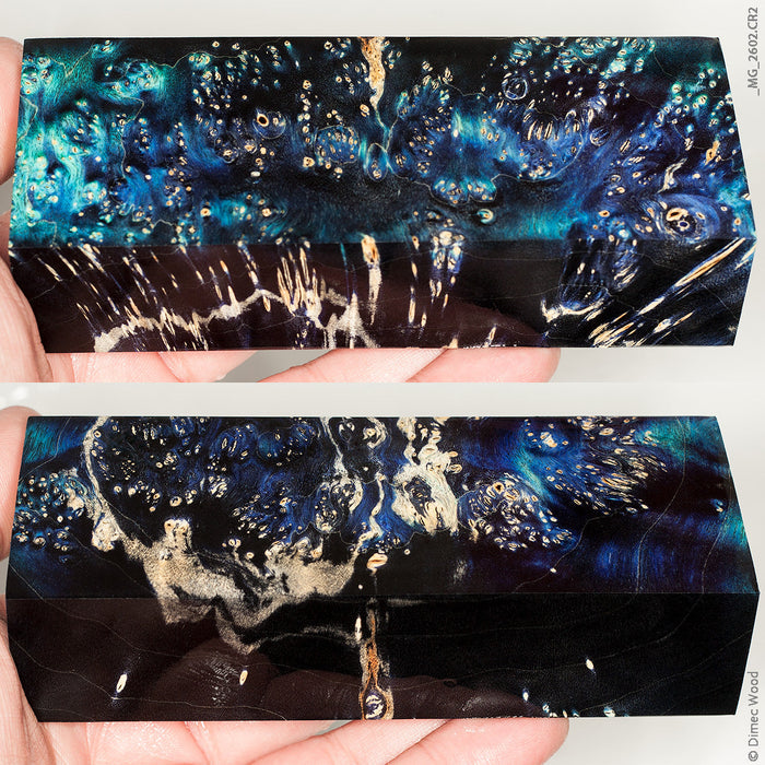 Stabilized wood box elder burl block