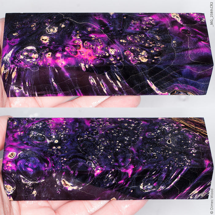 Stabilized wood box elder burl block