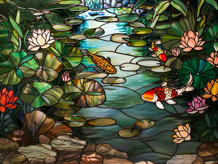 Stained Glass Koi Pond