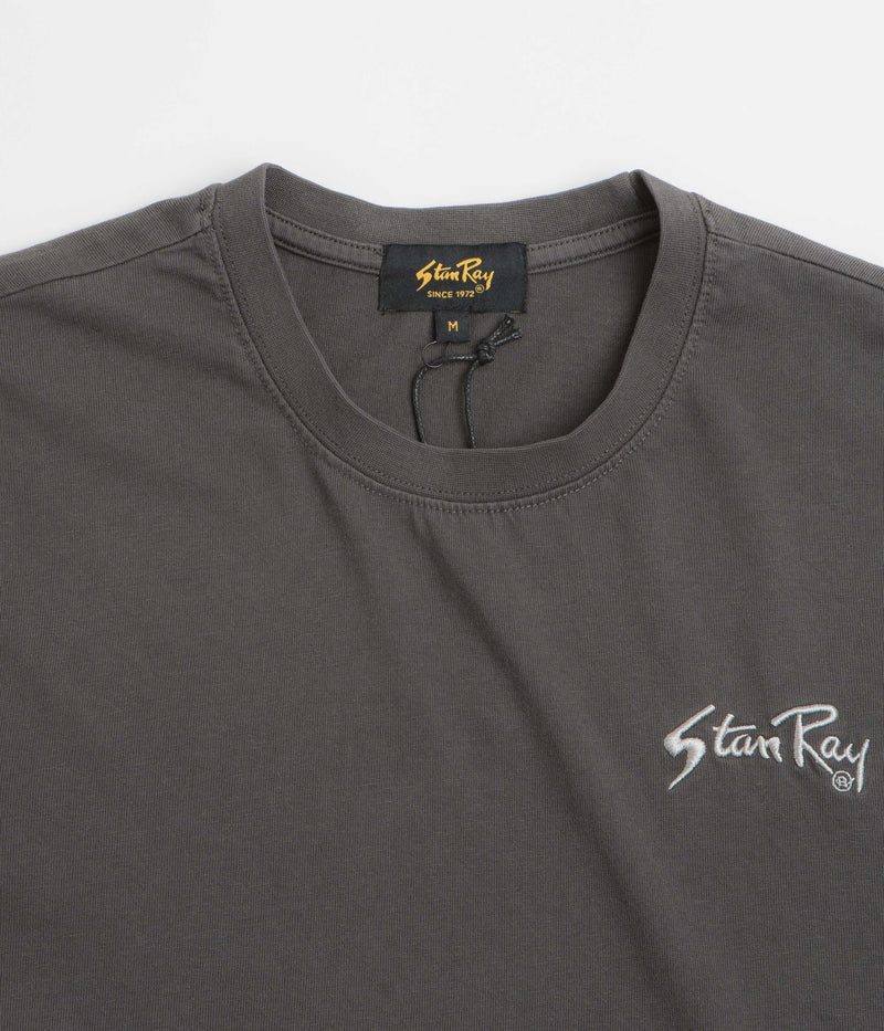 Stan Ray Embroidered T-Shirt in Raven Black