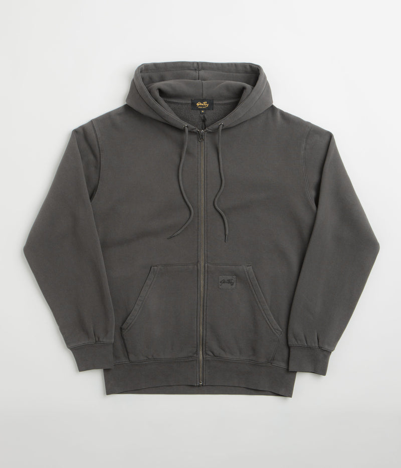 Stan Ray Patch Zip Hoodie in Raven Black