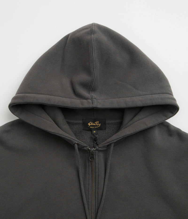 Stan Ray Patch Zip Hoodie in Raven Black