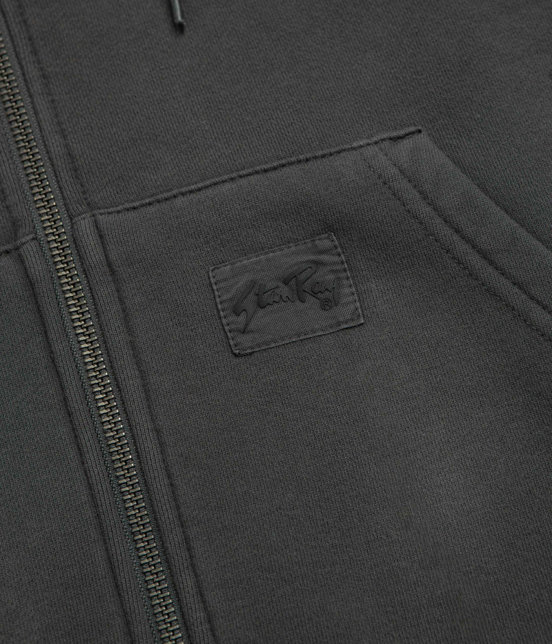 Stan Ray Patch Zip Hoodie in Raven Black