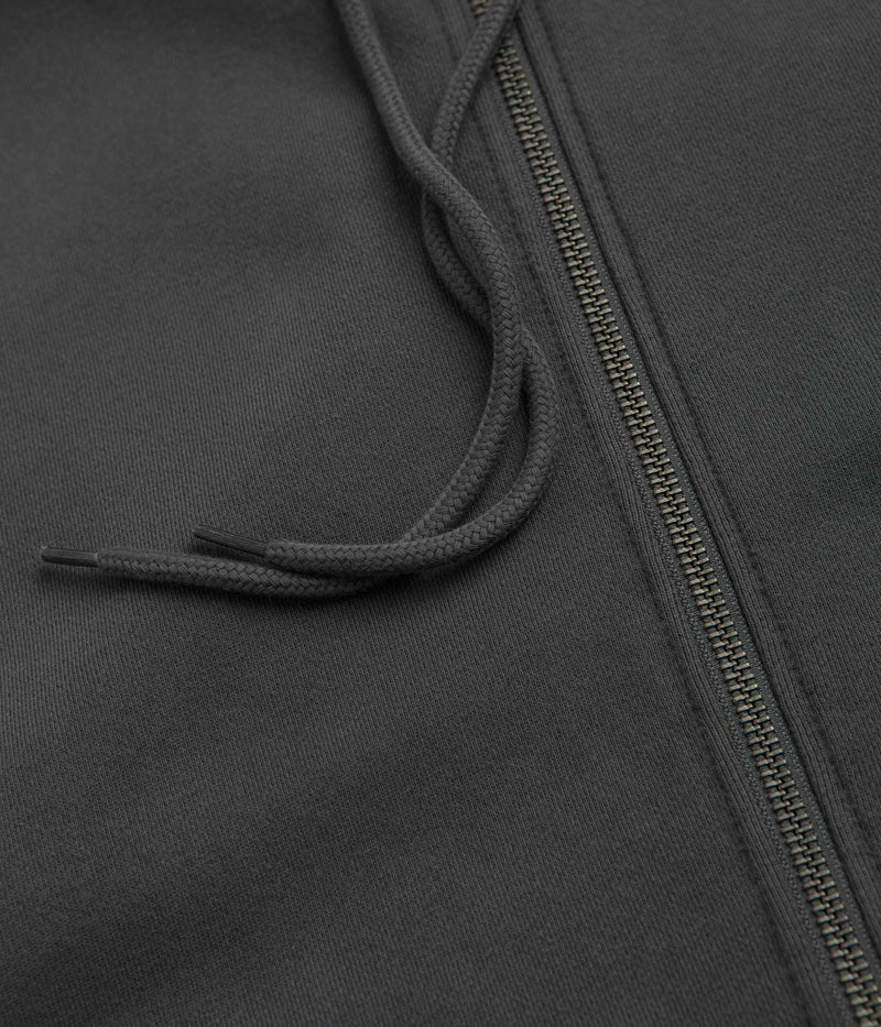 Stan Ray Patch Zip Hoodie in Raven Black