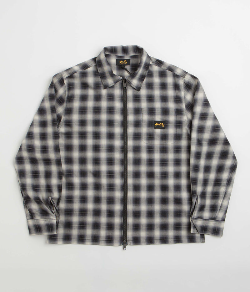 Stan Ray Zip Shirt in Black Check