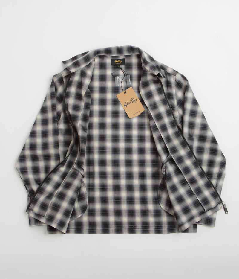 Stan Ray Zip Shirt in Black Check