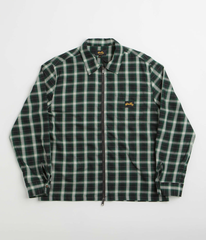 Stan Ray Zip Shirt in Green Check