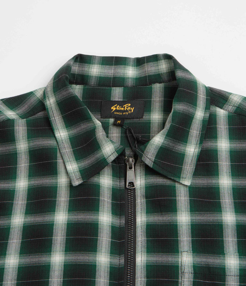 Stan Ray Zip Shirt in Green Check