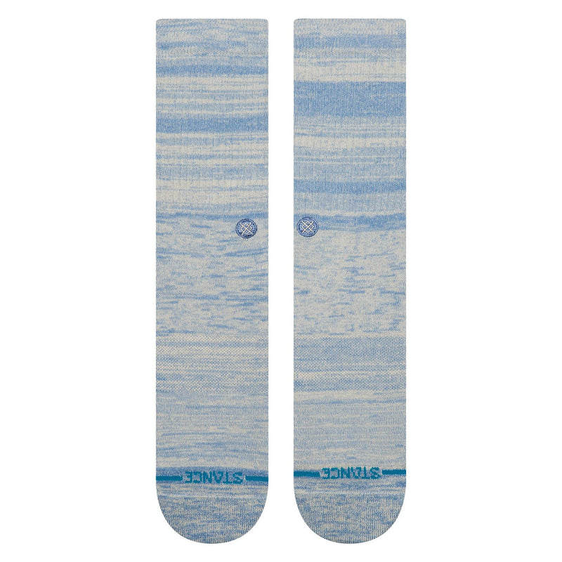 Stance Marled Crew Socks - Grey Blue
