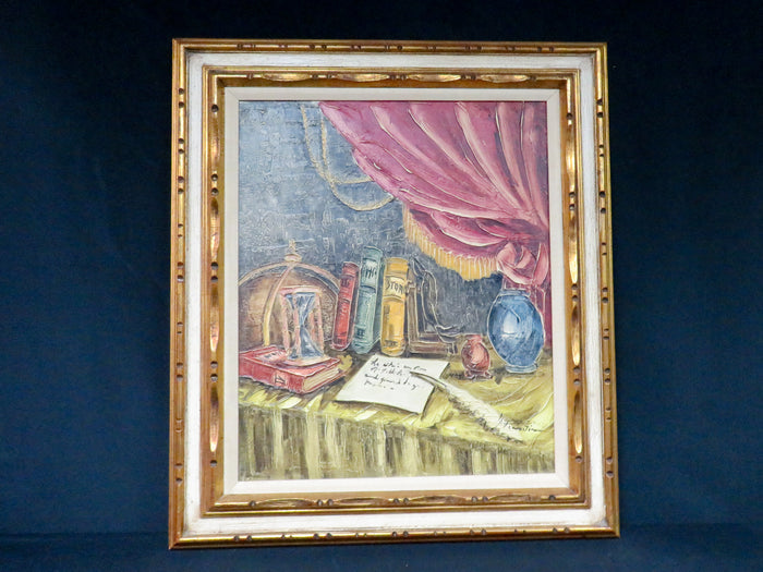Still Life with Books and Globe