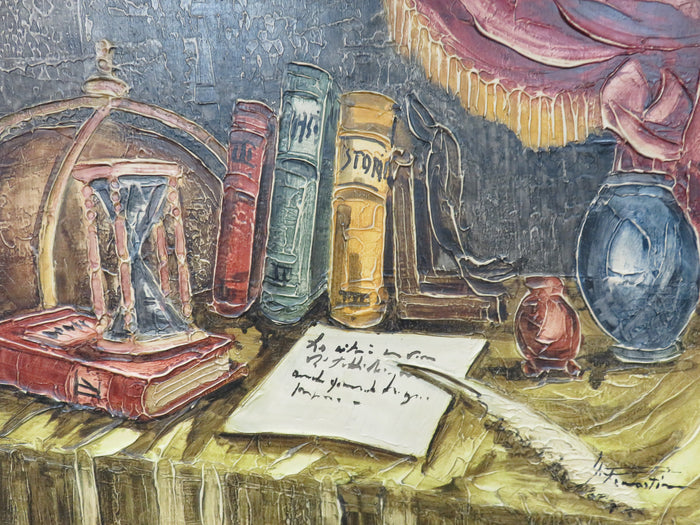 Still Life with Books and Globe