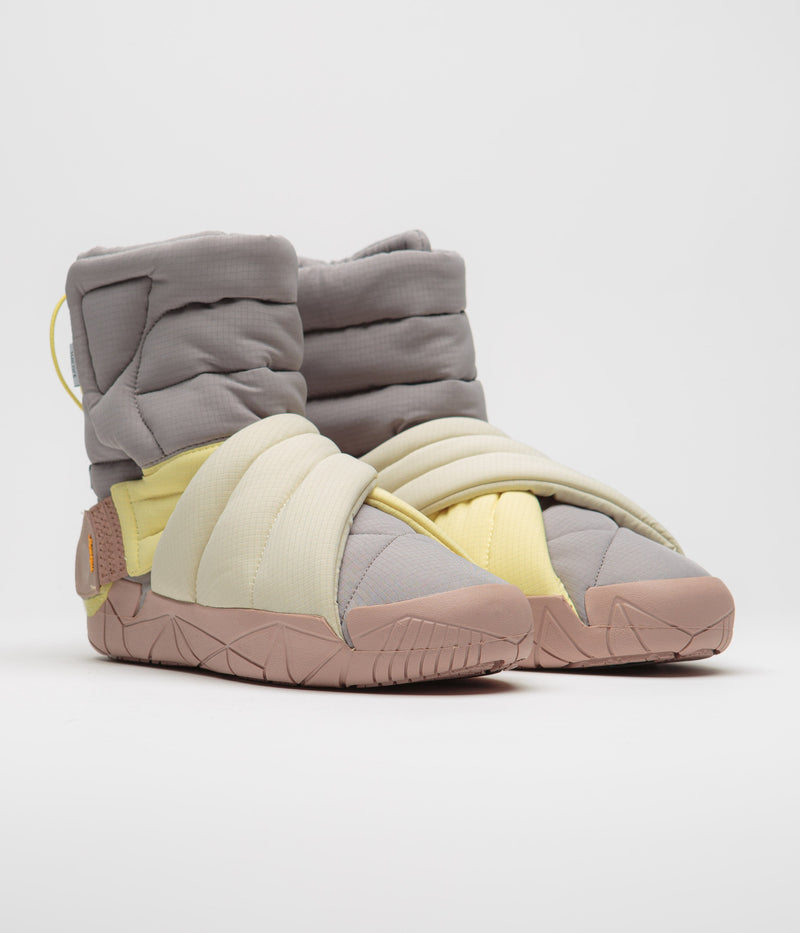 Suicoke Futon Hi Shoes in Grey Lemon