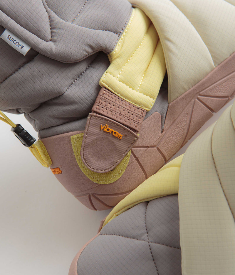 Suicoke Futon Hi Shoes in Grey Lemon