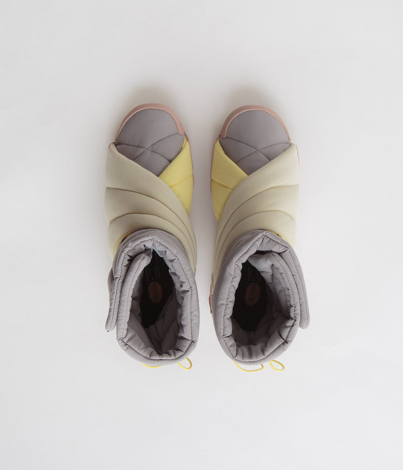 Suicoke Futon Hi Shoes in Grey Lemon