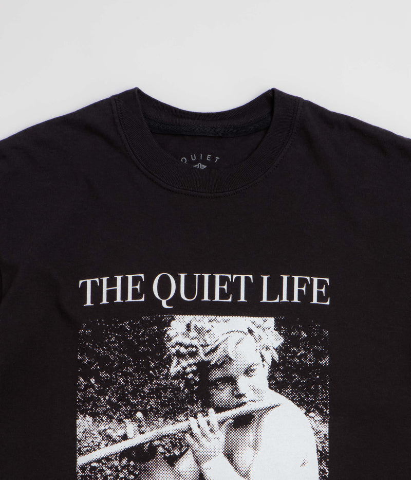 The Quiet Life Ancient Wisdom Pigment Dye T-Shirt in Black