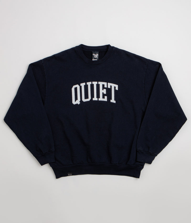 The Quiet Life Arch Applique Crewneck Sweatshirt in Navy
