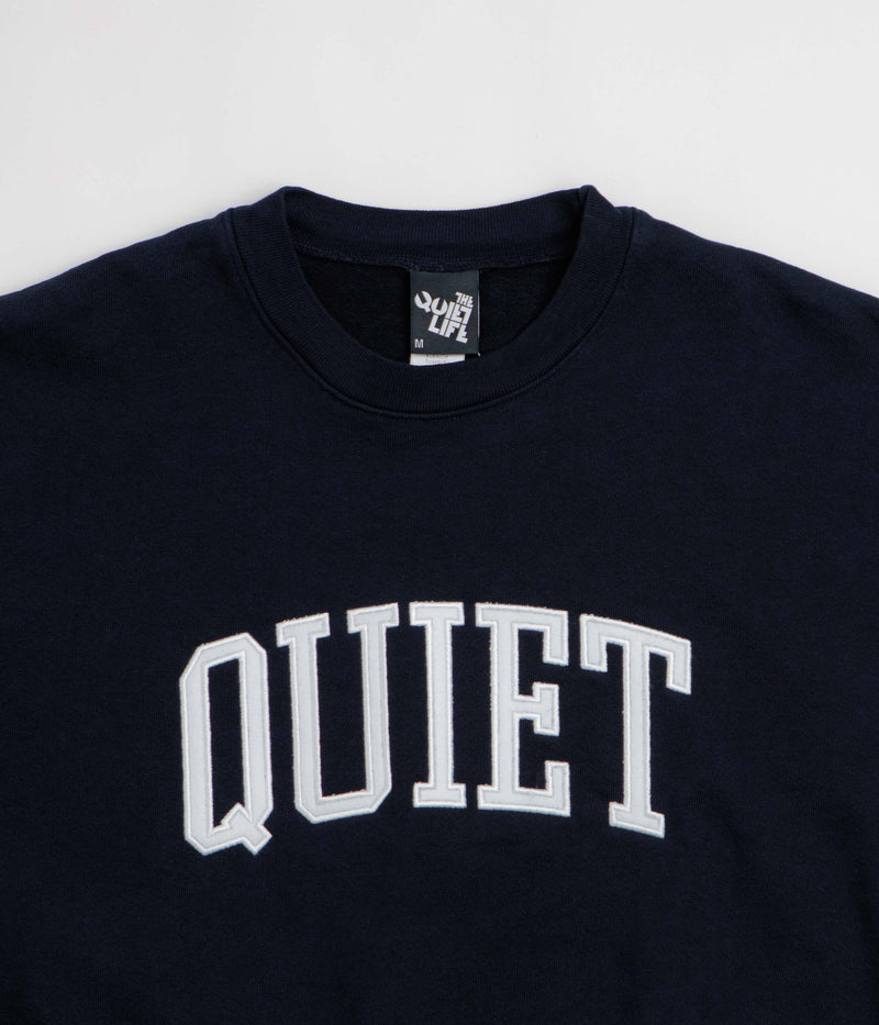 The Quiet Life Arch Applique Crewneck Sweatshirt in Navy