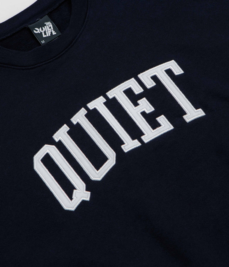 The Quiet Life Arch Applique Crewneck Sweatshirt in Navy