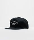 The Quiet Life Camera Dept Unstructured Cap in Black