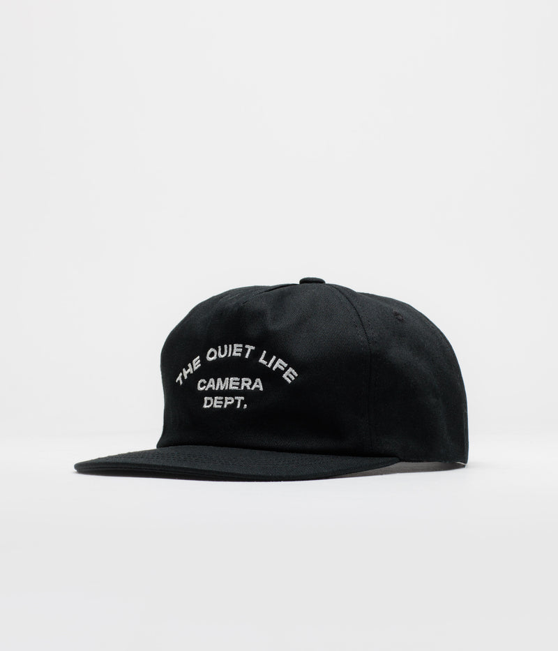 The Quiet Life Camera Dept Unstructured Cap in Black