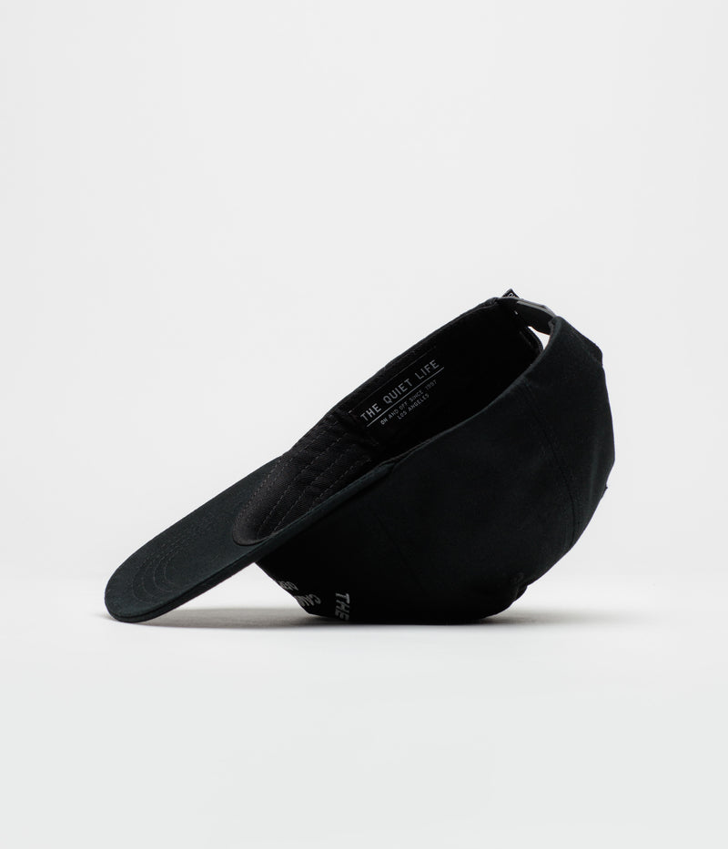The Quiet Life Camera Dept Unstructured Cap in Black