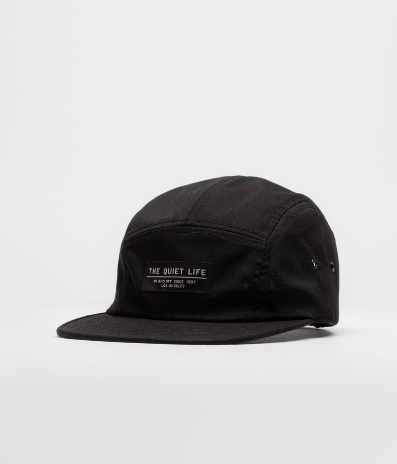 The Quiet Life Foundation 5 Panel Cap in Black