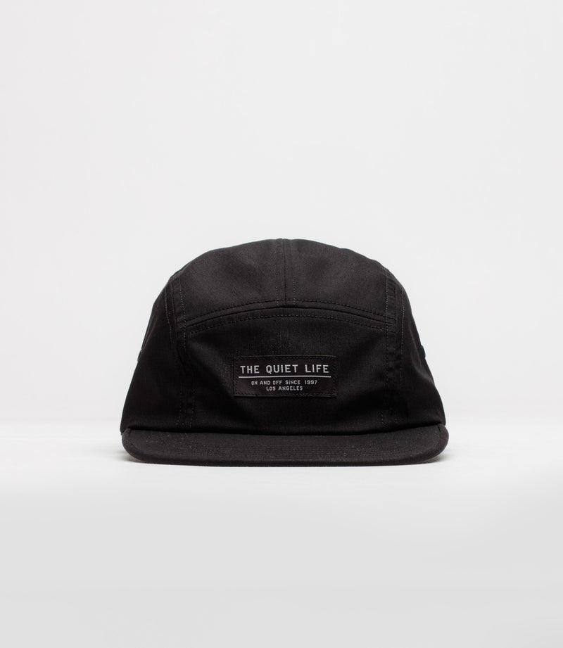 The Quiet Life Foundation 5 Panel Cap in Black