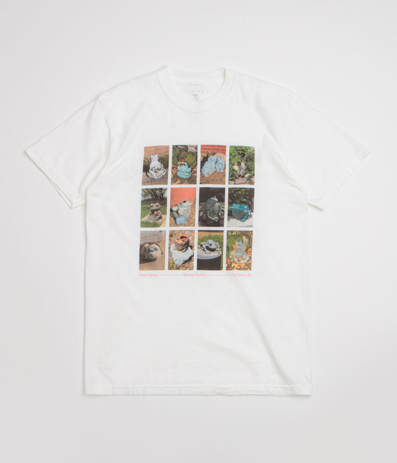The Quiet Life Frog Friends Pigment Dye T-Shirt in White