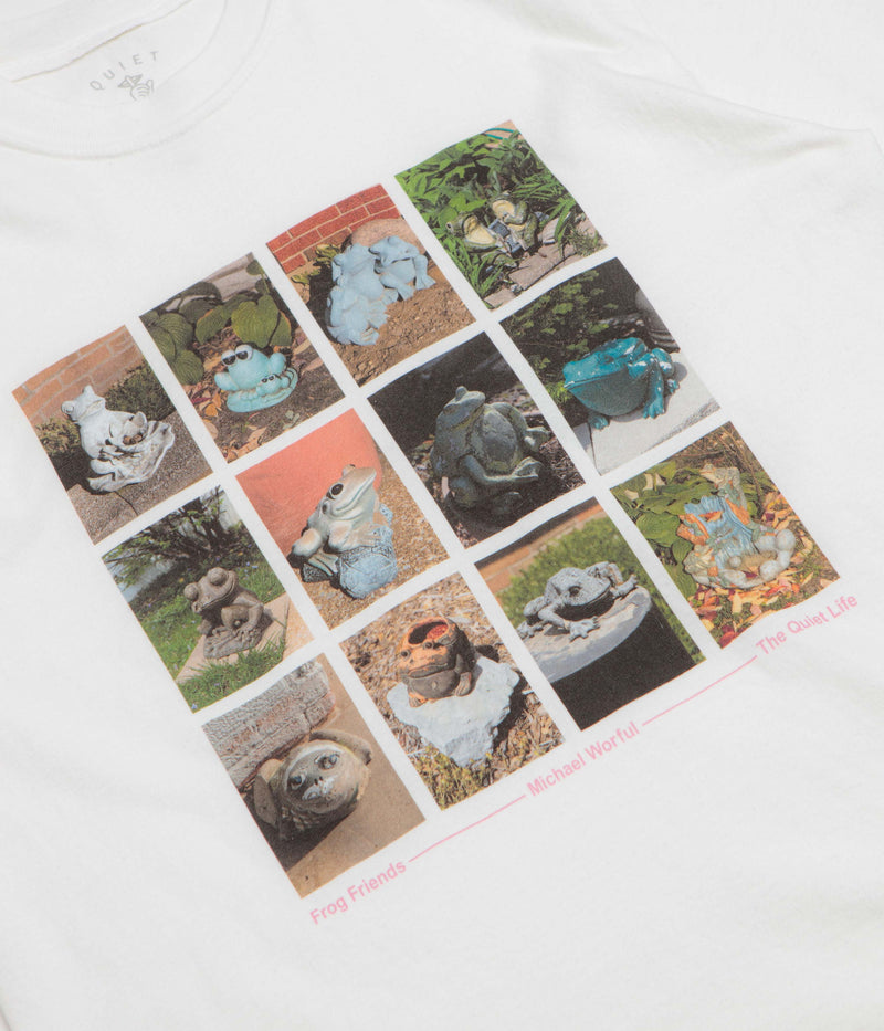 The Quiet Life Frog Friends Pigment Dye T-Shirt in White