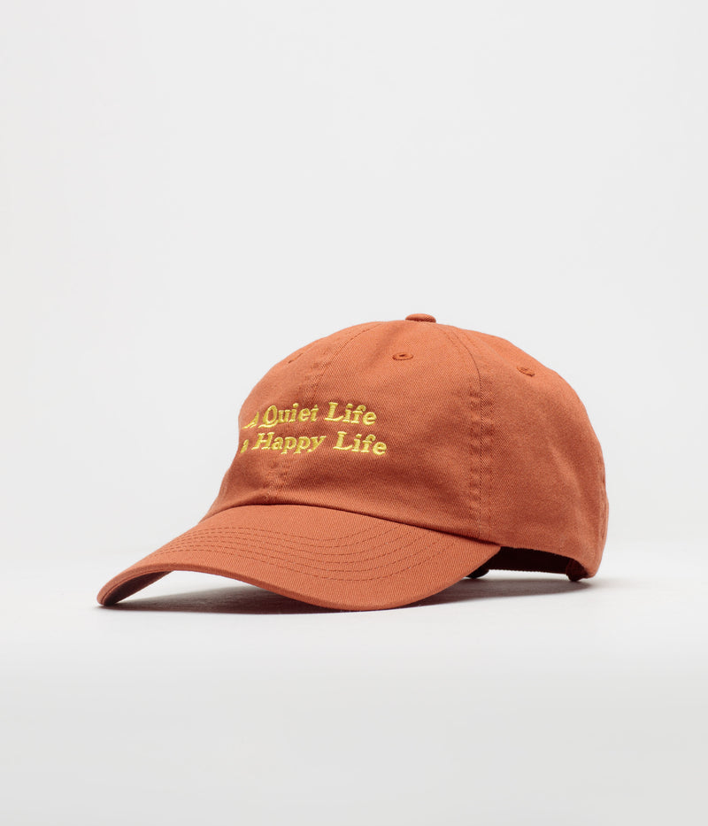 The Quiet Life Happy Life Dad Cap in Rust