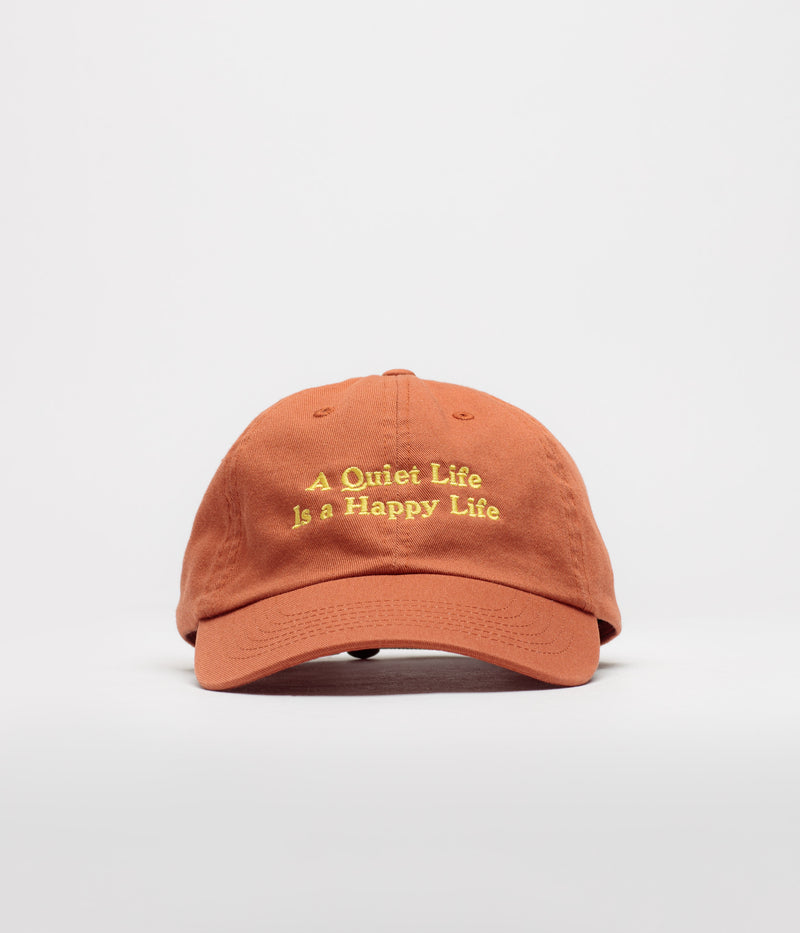 The Quiet Life Happy Life Dad Cap in Rust
