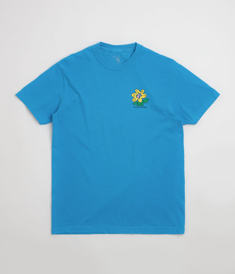 The Quiet Life Mutual Flourishing Pigment Dye T-Shirt in Blue