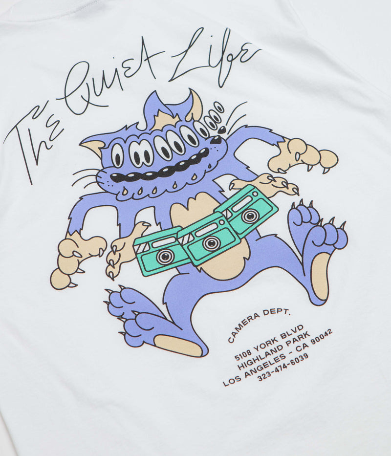 The Quiet Life Shaky Cat T-Shirt in White