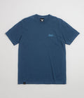 The Quiet Life Shhh Script Pigment Dye T-Shirt in Midnight Blue