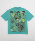 The Trilogy Tapes Bugs T-Shirt in Aqua