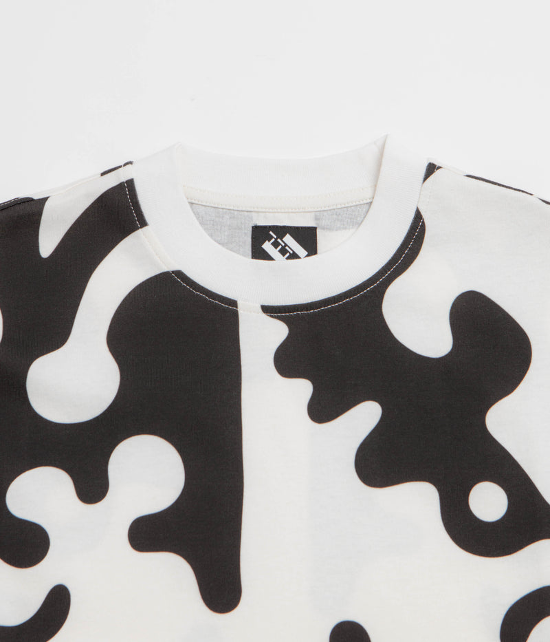 The Trilogy Tapes Clogged Bear T-Shirt in Black and White