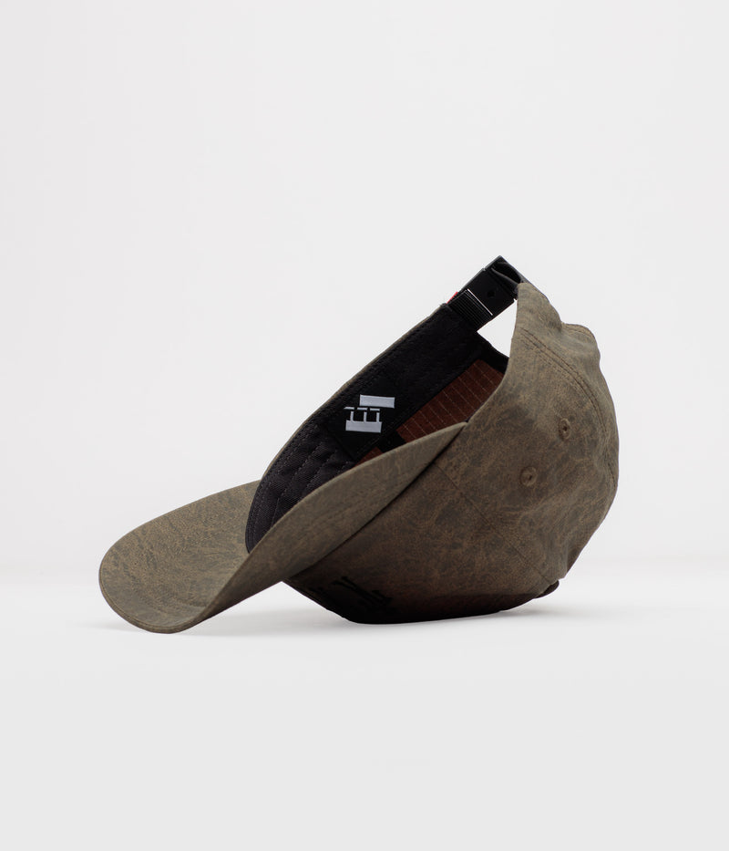 The Trilogy Tapes Dogu Washed Nylon Ripstop Cap in Army