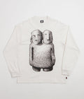 The Trilogy Tapes Double Headed Long Sleeve T-Shirt in White