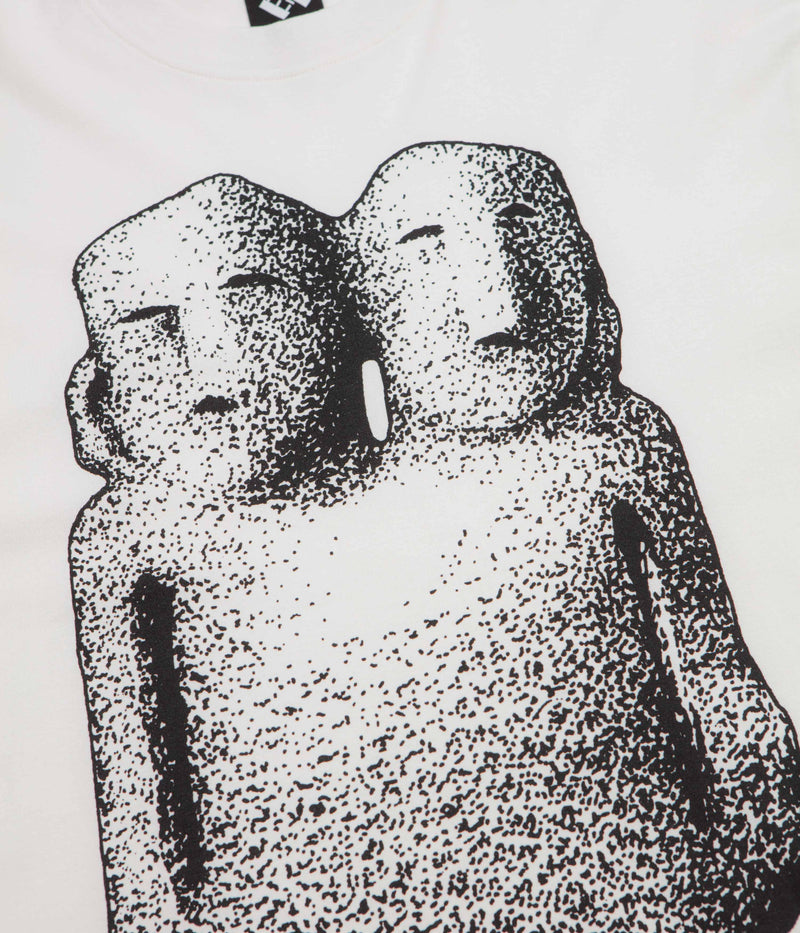 The Trilogy Tapes Double Headed Long Sleeve T-Shirt in White