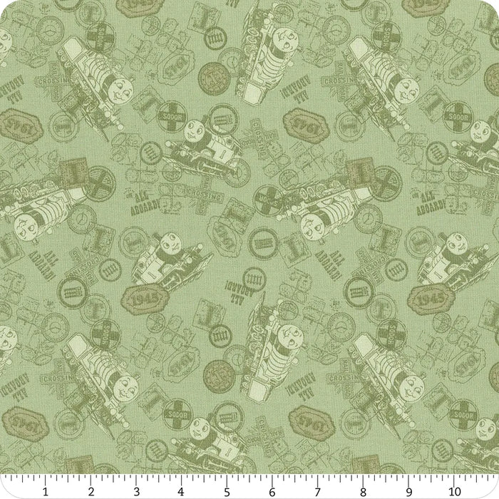 Thomas & Friends 80th - Green Tonal | Riley Blake Designs | Quilting Cotton