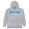 Thrasher Outlined Hoodie - Grey/Blue