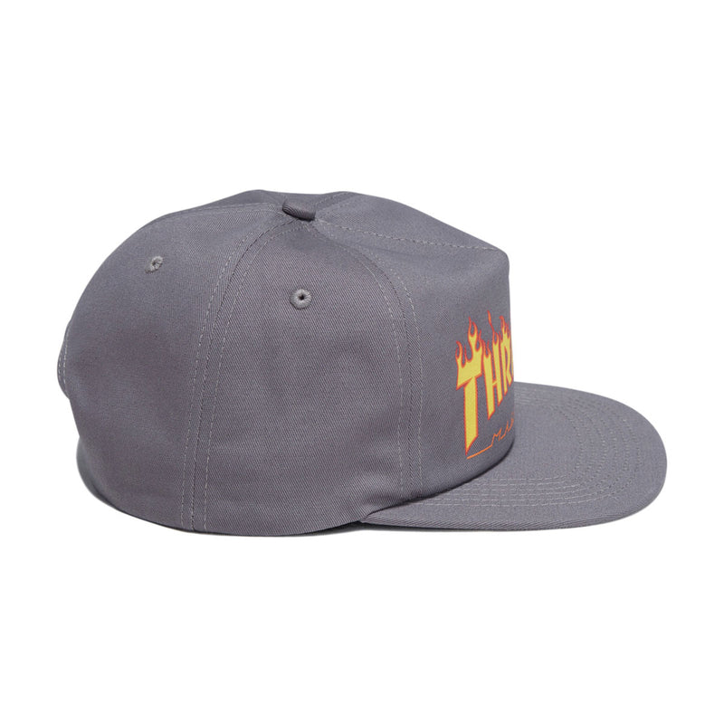 Thrasher Printed Flame Hat - Grey