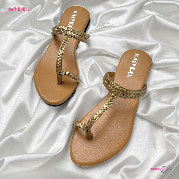 Toe Ring Gold Chappal - MYRO