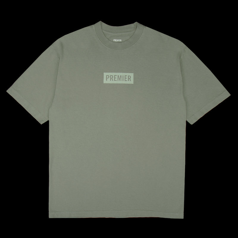 Premier | Tonal Box Logo T-Shirt Sage