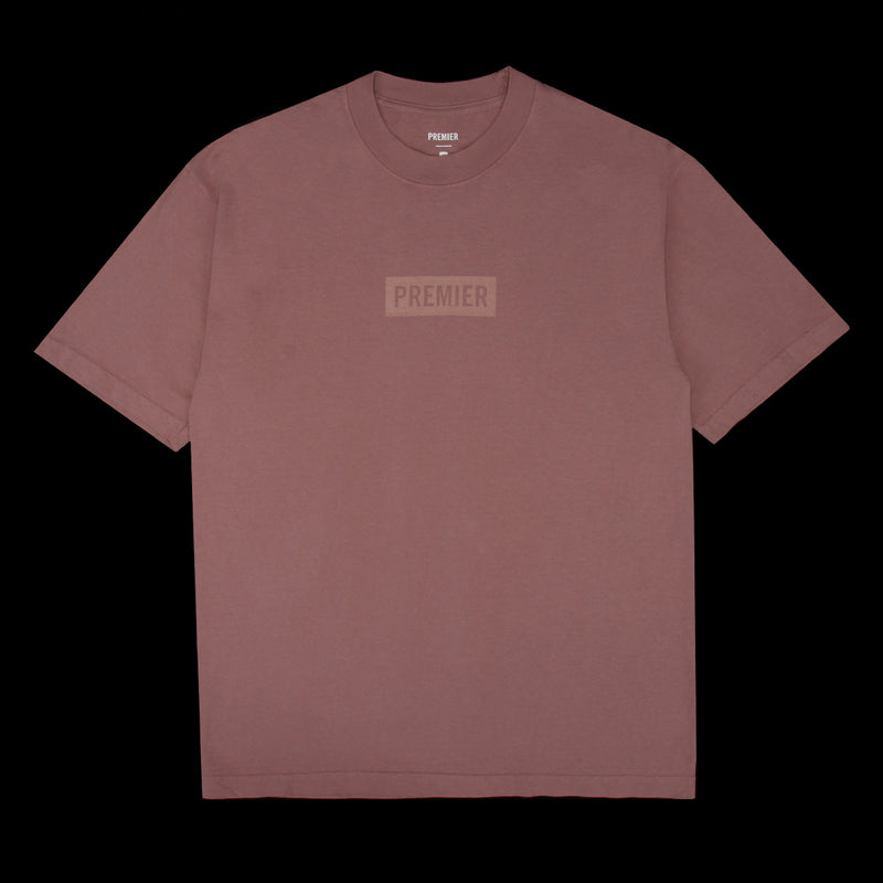 Premier | Tonal Box Logo T-Shirt Mauve