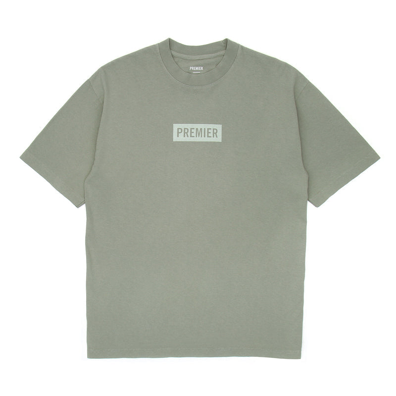 Premier | Tonal Box Logo T-Shirt Sage