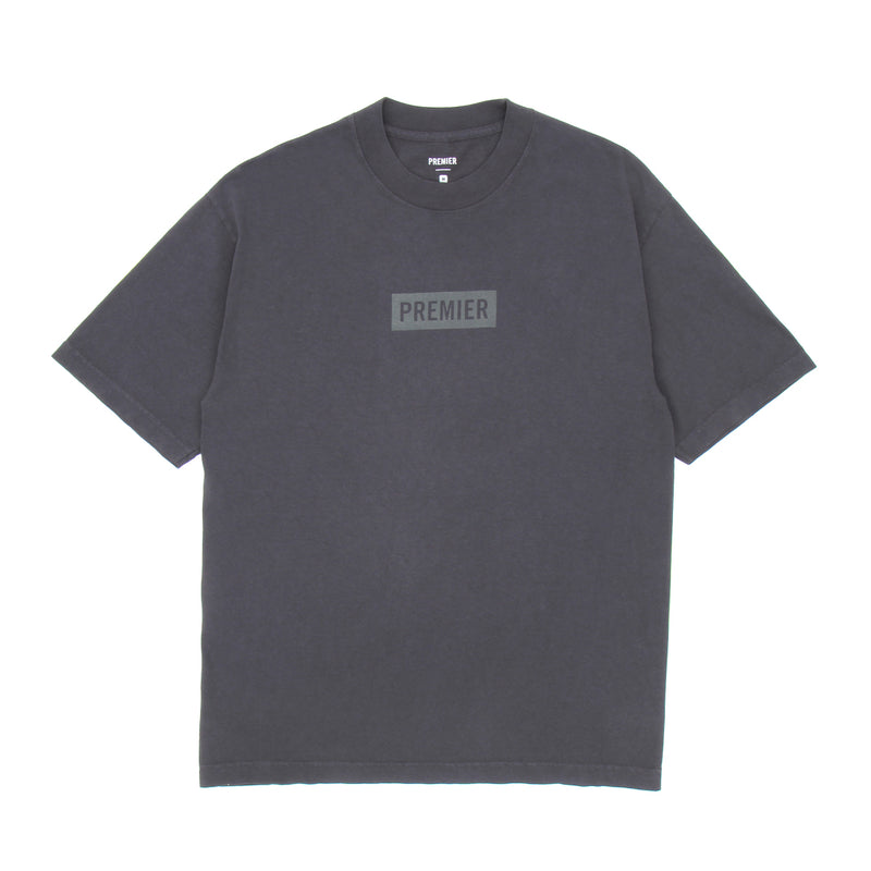Premier | Tonal Box Logo T-Shirt Dolphin Blue