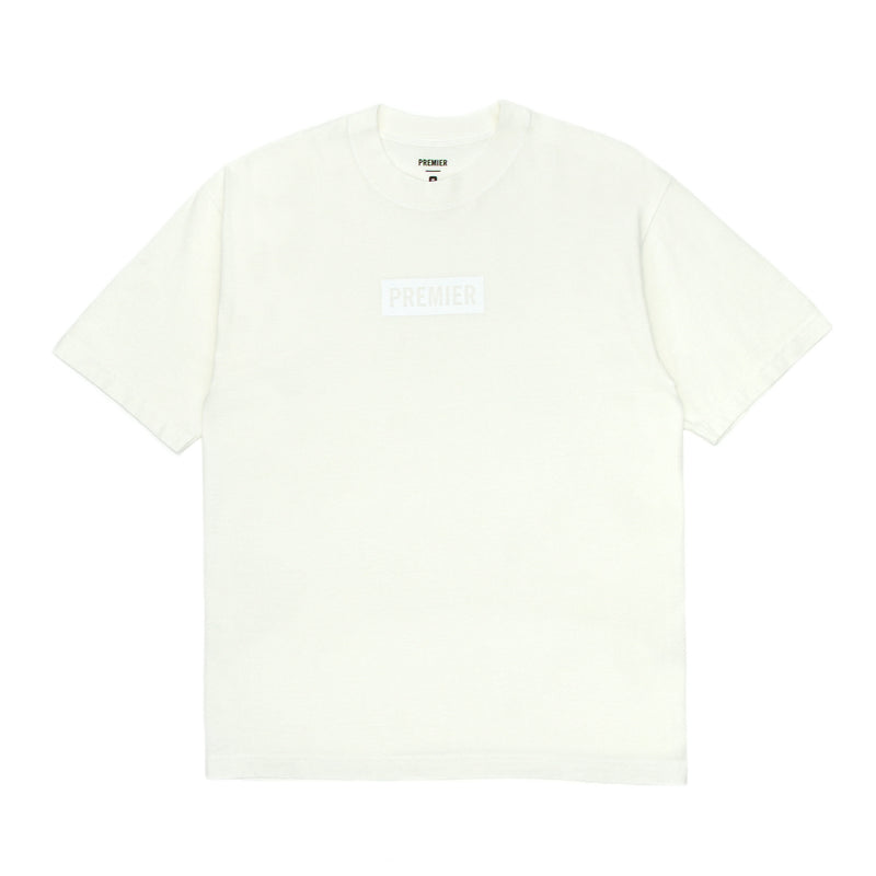 Premier | Tonal Box Logo T-Shirt Off White