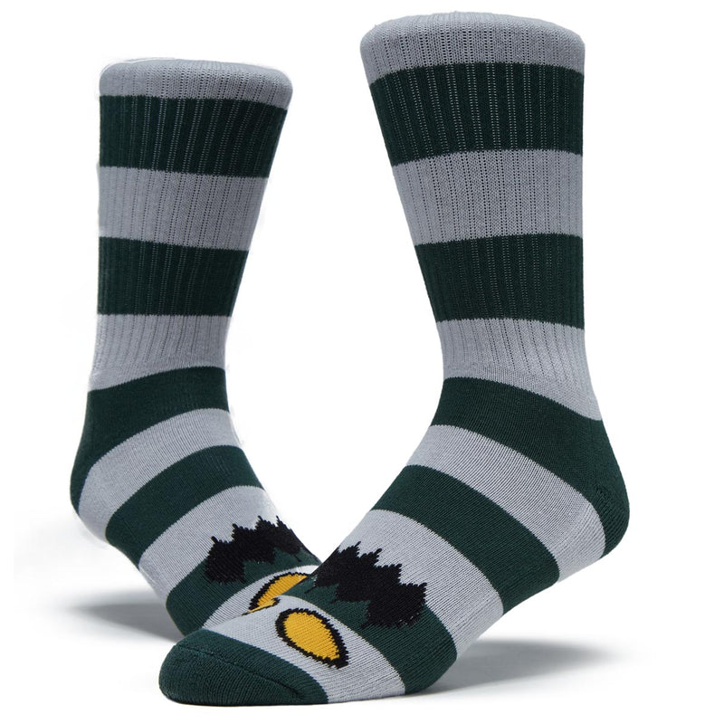 Toy Machine Monster Big Stripe Socks - Forest