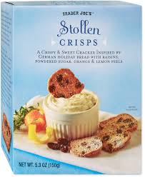 TRADER JOE'S STOLLEN CRISPS 5.3 OZ #ROCK VALUE-ORDER BY TUESDAY EVENING OCT 27 ARRIVING NOV 04  FOR DELIVERY#